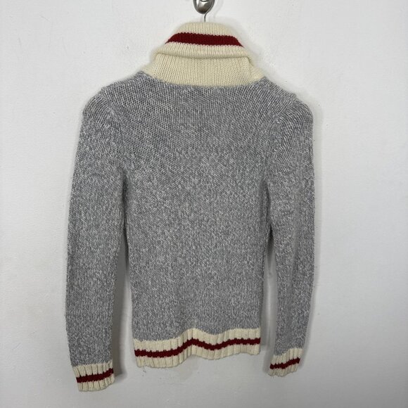 Bluenotes Cabin Salt & Pepper Shawl Collar Cardigan Women XS Cowichan - Picture 3 of 5